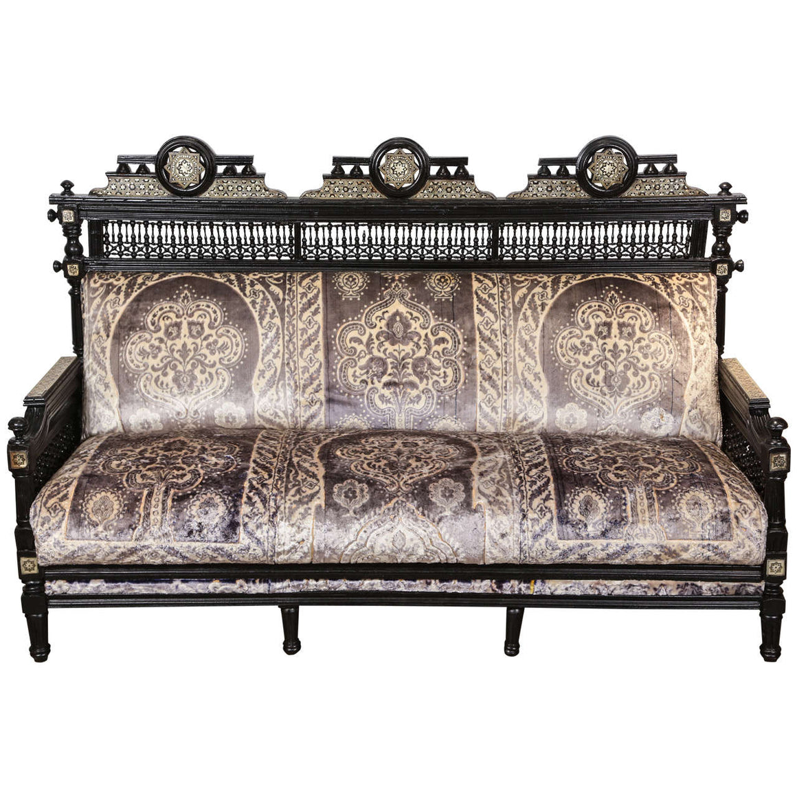 Middle Eastern Syrian Moorish Settee
