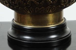 Moorish Indo Persian Brass Table Lamp