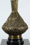 Moorish Indo Persian Brass Table Lamp