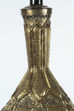 Moorish Indo Persian Brass Table Lamp