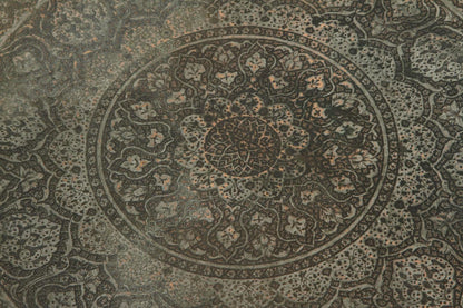 Antique Persian Copper Tray Side Table