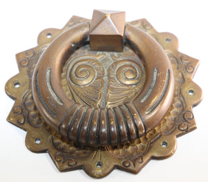 Vintage Art Deco Bronze Door Knocker Hardware