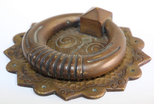 Vintage Art Deco Bronze Door Knocker Hardware