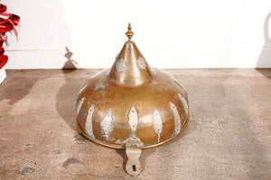 Moroccan Antique Bronze cover with brass etched decor