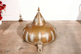 Moroccan Antique Bronze cover with brass etched decor