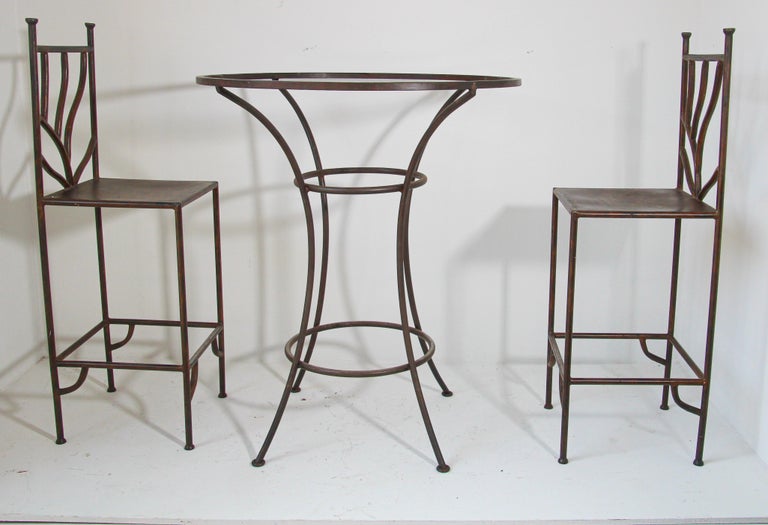 Wrought iron bar set clearance