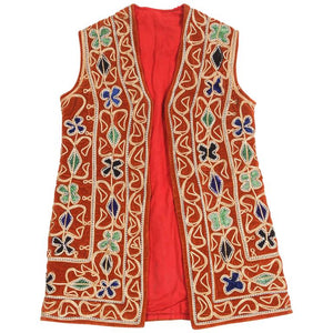 Bright Hippie Chic Turkish Red Vest