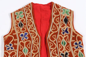 Bright Hippie Chic Turkish Red Vest