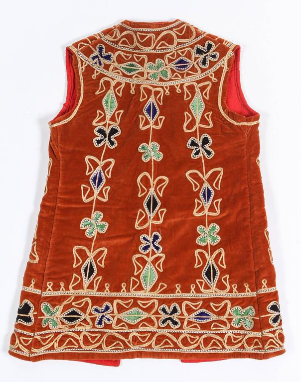 Bright Hippie Chic Turkish Red Vest