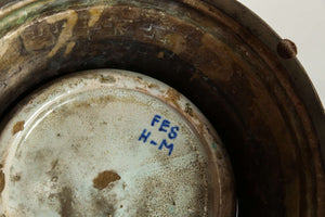 Moroccan Ceramic Antique Vase from Fez