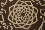 Moroccan Ceramic Plates Chiselled with Arabic Calligraphy Scripts Set of 2