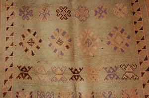 Vintage Moroccan Berber Tribal Rug, circa 1960 - 1