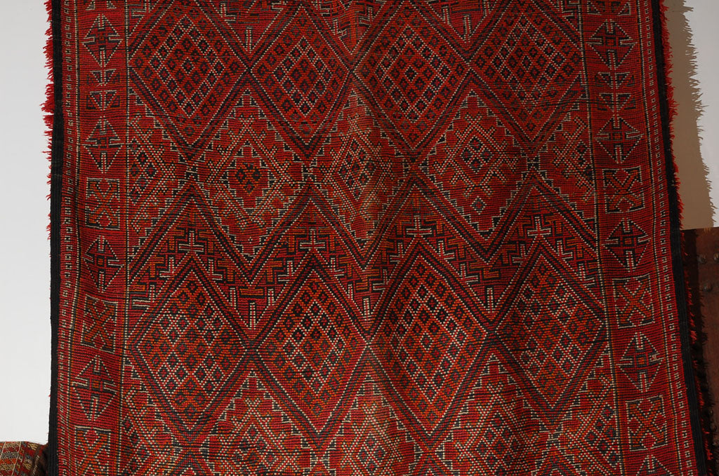 Moroccan Vintage Mid-Century African Tribal Rug, circa 1960s