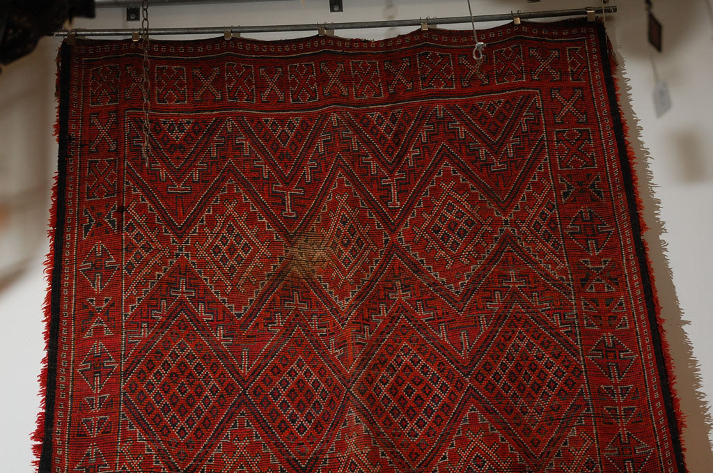 Moroccan Vintage Mid-Century African Tribal Rug, circa 1960s