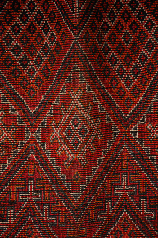 Moroccan Vintage Mid-Century African Tribal Rug, circa 1960s