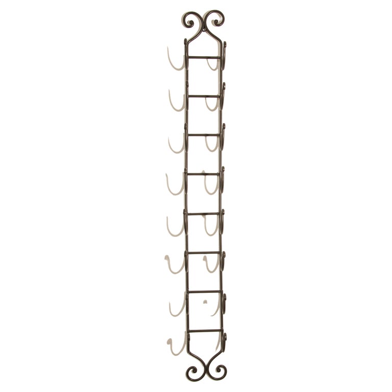 Wrought iron hotsell wall wine rack