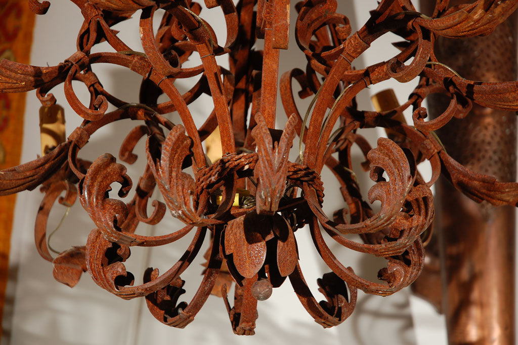 Large iron chandelier cheap