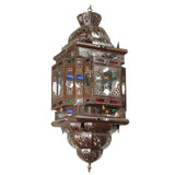 Moroccan Glass Pendant Handcrafted