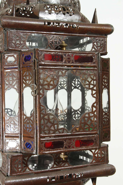 Moroccan Glass Pendant Handcrafted
