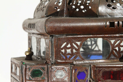 Moroccan Glass Pendant Handcrafted