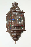 Moroccan Glass Pendant Handcrafted