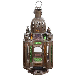 Hand- Crafted Moroccan Glass Lantern