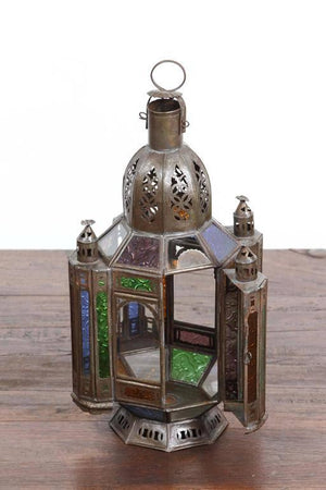Vintage Moroccan Moorish Glass Lantern