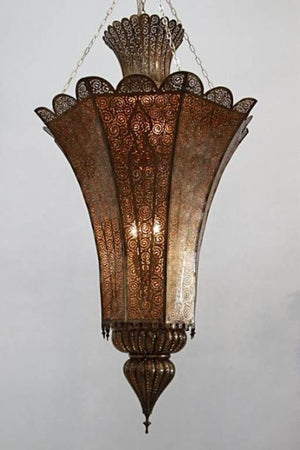 High End Moroccan Brass Chandelier