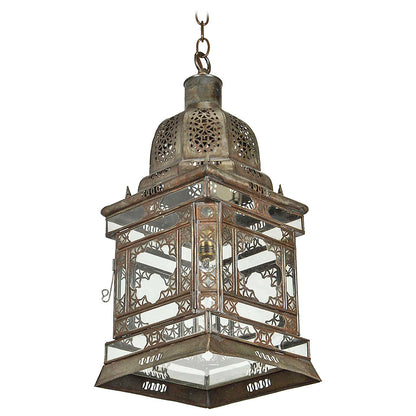 Moroccan Moorish Hanging Glass Lantern