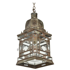 Moroccan Moorish Hanging Glass Lantern