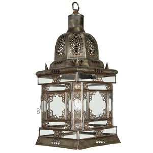Moroccan Moorish Hanging Glass Lantern