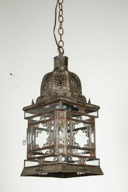 Moroccan Moorish Hanging Glass Lantern