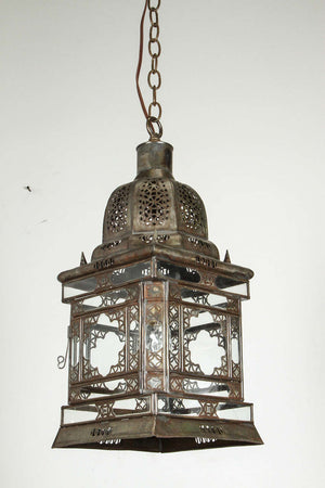 Moroccan Moorish Hanging Glass Lantern