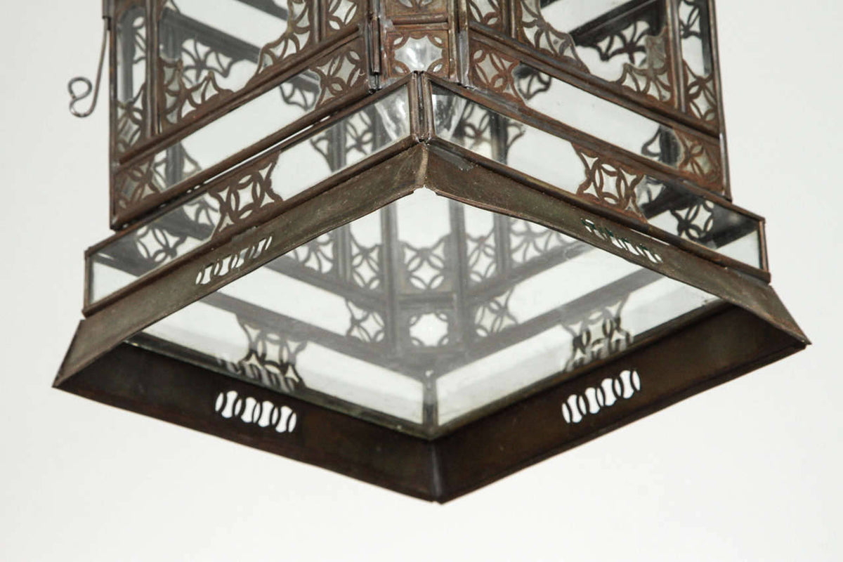 Moroccan Moorish Hanging Glass Lantern
