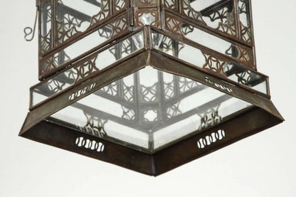 Moroccan Moorish Hanging Glass Lantern