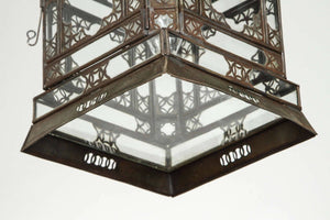 Moroccan Moorish Hanging Glass Lantern