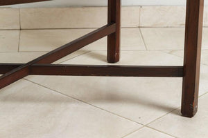 Hollywood Regency Oval Brass Tray Table