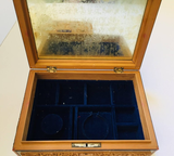 19th Century Anglo-Indian Jewelry Box with Lidded Compartments