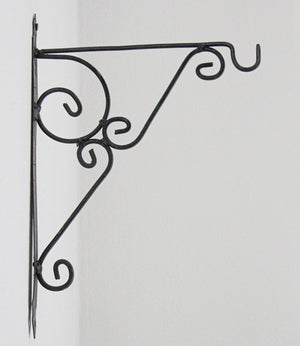 Wall Mounted Iron Bracket for Lanterns or Signs