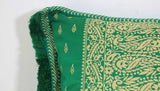 Large Moroccan Damask Green Bolster Lumbar Decorative Pillow
