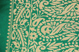 Large Moroccan Damask Green Bolster Lumbar Decorative Pillow