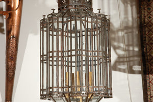 Moroccan Large Clear Glass Pendant Chandelier