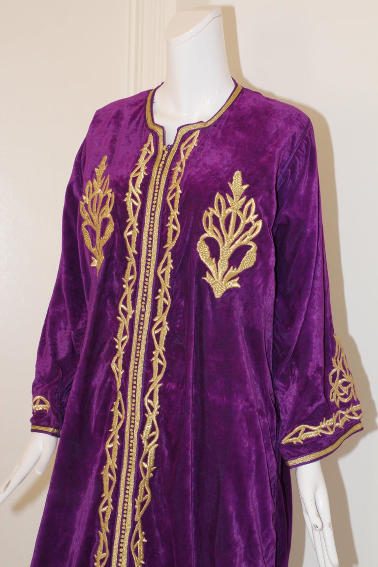 Caftan violet et doré top