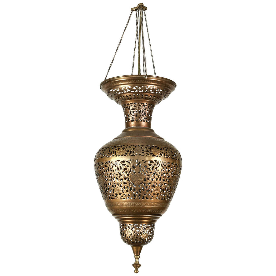 Moorish Brass Hanging Light Fixture