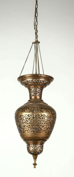 Moorish Brass Hanging Light Fixture
