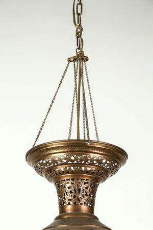 Moorish Brass Hanging Light Fixture