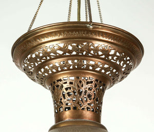 Moorish Brass Hanging Light Fixture