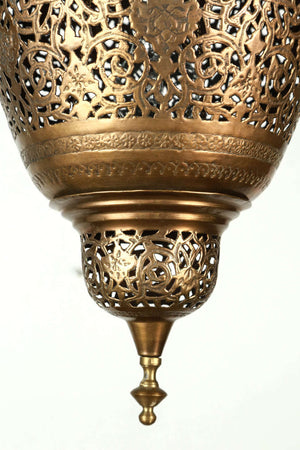 Moorish Brass Hanging Light Fixture