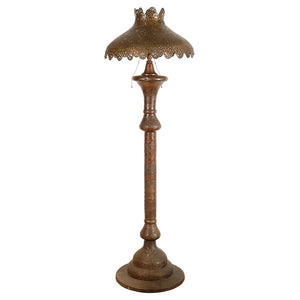 Syrian Mamluke Style Brass Pierced Floor Lamp