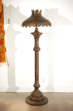 Middle Eastern Moorish Syrian Brass Pierced Floor Lamp